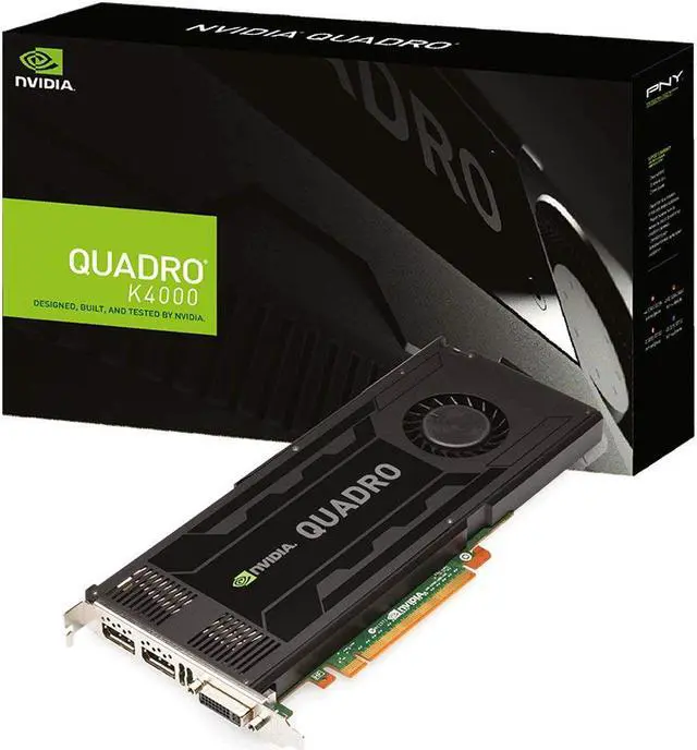 Alt view image 4 of 6 - PNY NVIDIA Quadro K4000 3GB GPU Workstation Video Graphics card GDDR5 PCIe