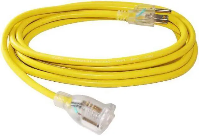 Alt view image 3 of 6 - 16/3 10 ft. SJTW Lighted End Heavy Duty Extension Cord (10 feet)