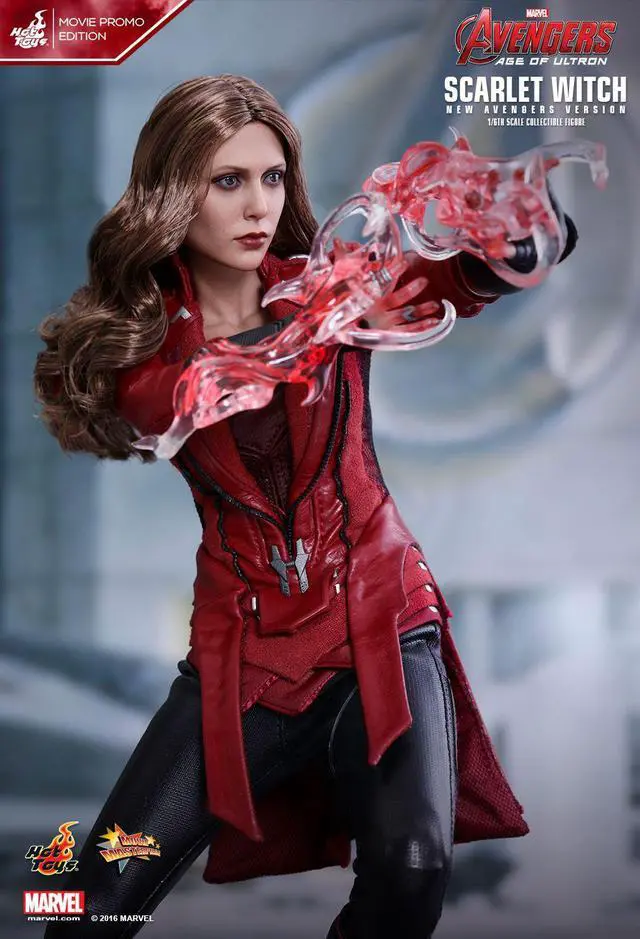 Alt view image 8 of 14 - HOT TOYS 1/6 MARVEL AVENGERS MMS357 SCARLET WITCH MOVIE PROMO EDITION FIGURE