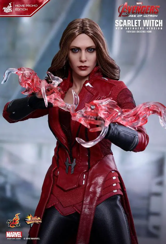 Alt view image 7 of 14 - HOT TOYS 1/6 MARVEL AVENGERS MMS357 SCARLET WITCH MOVIE PROMO EDITION FIGURE