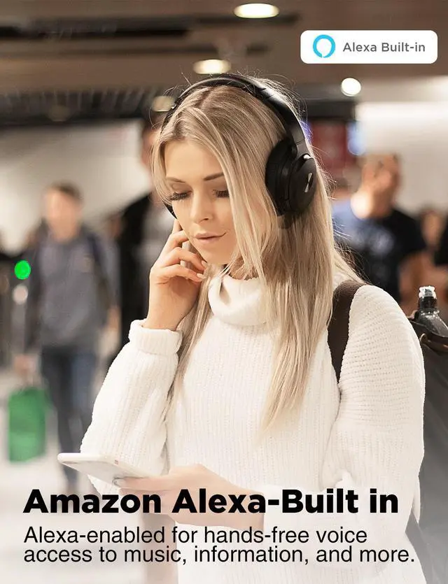 Alt view image 7 of 7 - COWIN SE7 Active Noise Cancelling Headphones Bluetooth Headphones Wireless Headphones Over Ear with Mic/Aptx, Comfortable Protein Earpads 50H Playtime, Foldable Headphones for Travel/Work