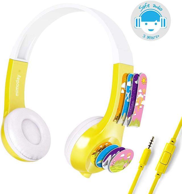 Mimoday Kids Headphones (Upgraded) with 85dB Volume Limited Hearing  Protection Durable, Comfortable & in Line Mic, Kids Friendly Safe Food  Grade Material, Great for School