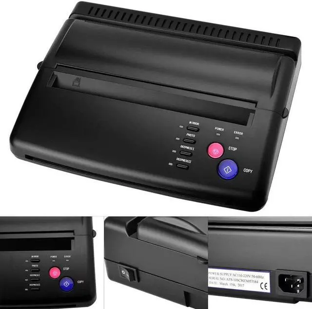 Alt view image 3 of 6 - A4 A5 Tattoo Transfer Stencil Machine Copier Printer Line Drawing Thermal Maker