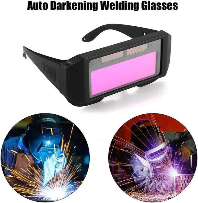Alt view image 2 of 6 - For Welding Welder Glasses Mask Solar Auto Darkening Welding Helmet Eyes Goggle