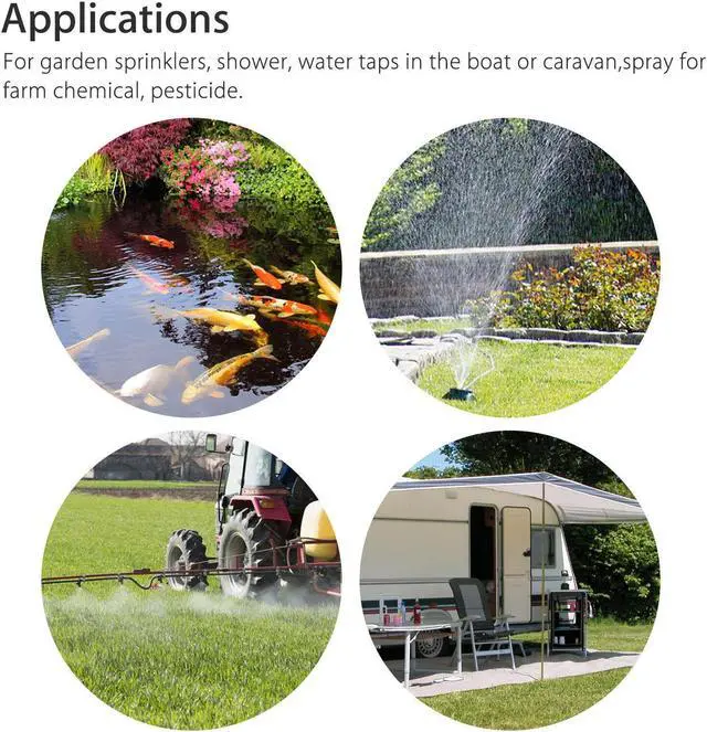 Alt view image 6 of 6 - 12V Water Pump 130PSI Self Priming Pump Diaphragm High Pressure Automc Switch