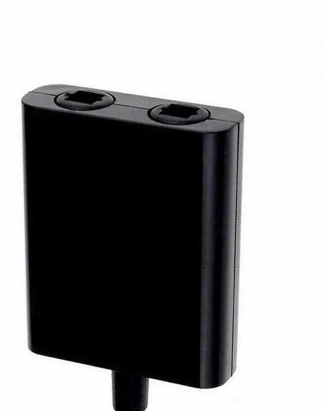 Alt view image 5 of 7 - Dual Port Toslink Digital Optical Adapter Splitter Fiber Audio Cable 1 In 2 Out