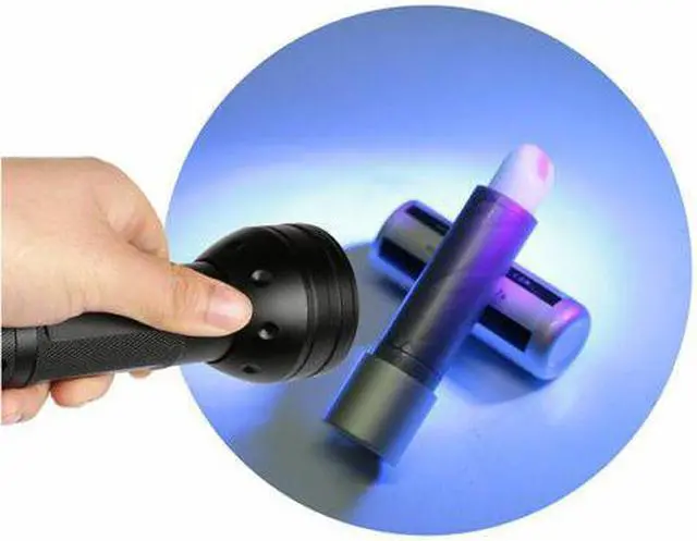 Alt view image 3 of 6 - Blacklight Detection 51 LED UV Ultra Violet Mini Flashlight AA Torch Light Lamp