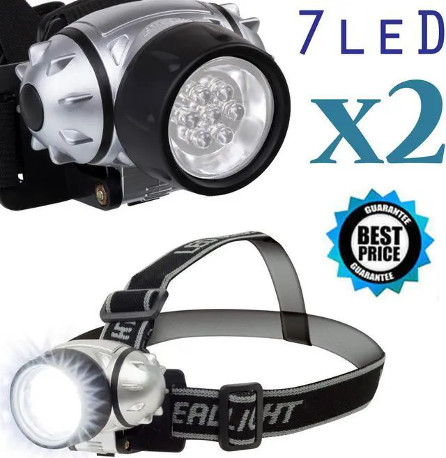 Main image of 2x 1000LM LED Biking Hiking Headlamp Flashlight Torch Headlight Cree
