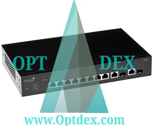 Alt view image 3 of 3 - Aerohive SR2208P 8 Port Managed Desktop Switch