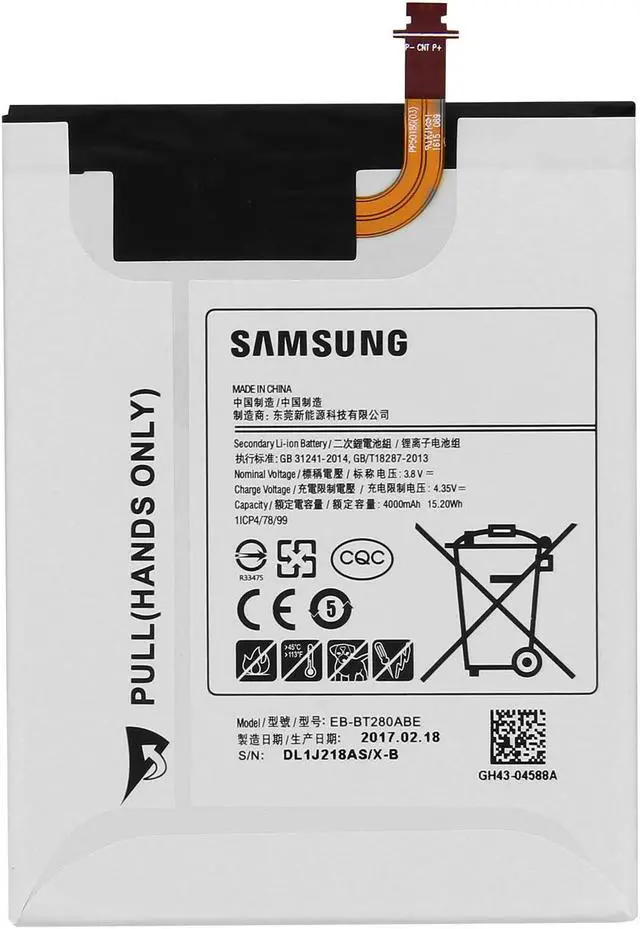 Alt view image 2 of 6 - Replacement Battery for Samsung Tab A 7.0" Tablet with Tools, SM-T280 T285, EB-BT280ABE, 4000mAh