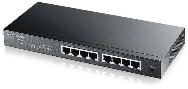 Alt view image 2 of 7 - ZyXEL GS1900-8 - Switch - smart - 8 x 10/100/1000 - desktop, wall-mountable