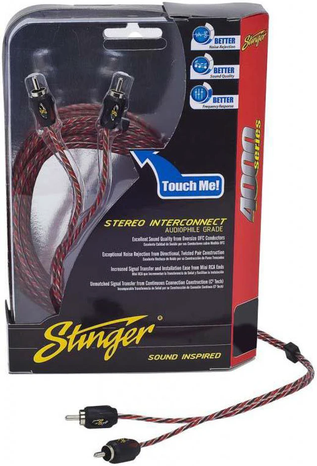 Alt view image 5 of 6 - Stinger 6 Foot 4000 Series Professional 2 Channel RCA Interconnects