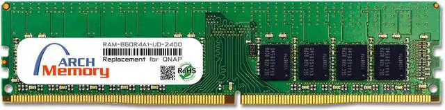 Main image of 8GB RAM-8GDR4A1-UD-2400 DDR4-2400 PC4-19200 288-Pin UDIMM RAM Replacement Memory for QNAP
