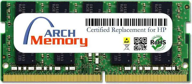 Main image of 16GB V1D59AA 260-Pin DDR4 ECC Sodimm RAM Replacement Memory for HP