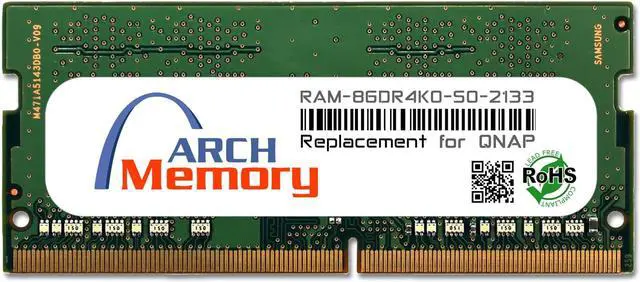 Main image of 8GB RAM-8GDR4K0-SO-2133 DDR4-2133 PC4-17000 260-Pin SODIMM RAM Replacement Memory for QNAP
