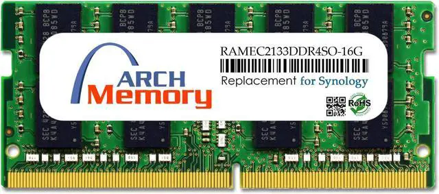 Main image of 16GB RAMEC2133DDR4SO-16G 260-Pin DDR4-2133 PC4-17000 ECC Sodimm RAM Replacement Memory for Synology