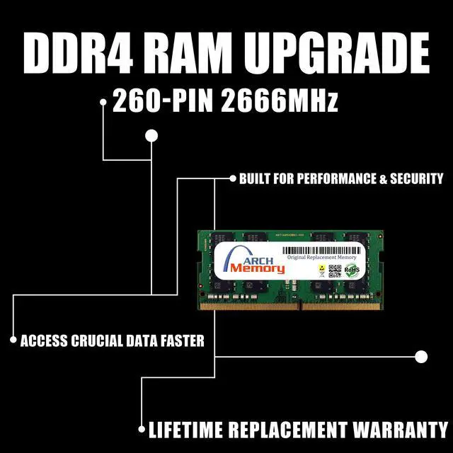 Alt view image 2 of 4 - 4GB D4NESO-2666-4G DS220+ DDR4 260-Pin Sodimm RAM Replacement Memory for Synology