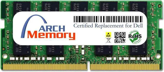 Main image of 16GB SNPNVHFYC/16G A9654877 260-Pin DDR4 ECC Sodimm 2400MHz RAM Replacement Memory for Dell