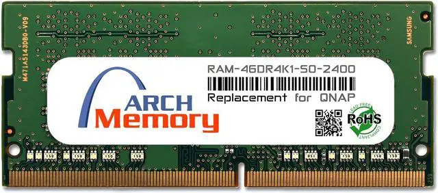 Main image of 4GB RAM-4GDR4K1-SO-2400 DDR4-2400 PC4-19200 260-Pin SODIMM RAM K1 Version Replacement Memory for QNAP