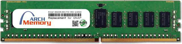 Alt view image 4 of 4 - 8GB RAM-8GDR4ECT0-RD-2400 DDR4-2400 PC4-19200 288-Pin ECC Registered RDIMM Server RAM Replacement Memory for QNAP