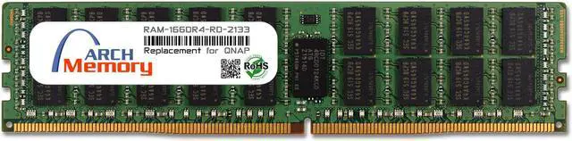 Alt view image 4 of 4 - 16GB RAM-16GDR4-RD-2133 DDR4-2133 PC4-17000 288-Pin Registered RDIMM Server RAM Replacement Memory for QNAP
