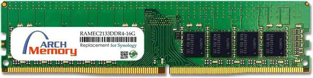 Main image of 16GB RAMEC2133DDR4-16G 288-Pin DDR4-2133 PC4-17000 ECC UDIMM RAM Replacement Memory for Synology