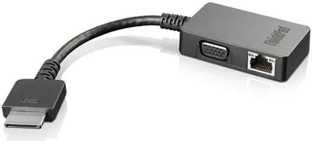 Alt view image 3 of 7 - Lenovo 4X90J31060 OneLink+ to VGA/RJ45 Adapter