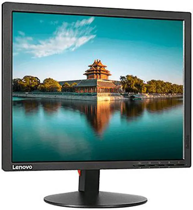 Alt view image 3 of 20 - Lenovo ThinkVision T1714p 17 Inch Square LED Backlit LCD Monitor