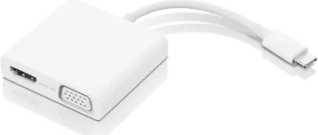 Alt view image 2 of 13 - Lenovo USB-C 3-in-1 Travel Hub, 4K HDMI, VGA, USB 3.0, Simple Plug and Play