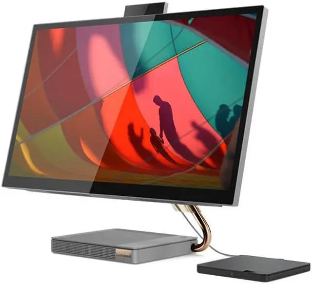 Alt view image 19 of 20 - Lenovo IdeaCentre 5 27" QHD Touchscreen All-in-One Computer Intel Core i7-10700T 16GB RAM 256GB SSD + 1TB HDD Mineral Gray