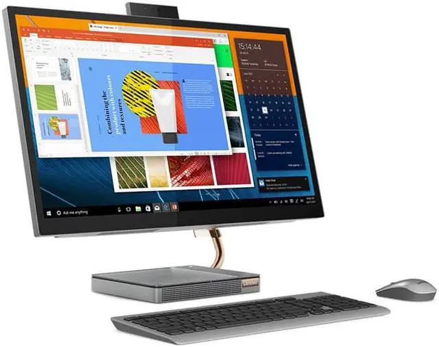 Alt view image 18 of 20 - Lenovo IdeaCentre 5 27" QHD Touchscreen All-in-One Computer Intel Core i7-10700T 16GB RAM 256GB SSD + 1TB HDD Mineral Gray