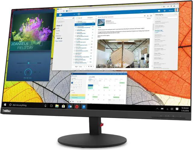 Alt view image 3 of 20 - Lenovo ThinkVision S27q-10 27-inch QHD LED Backlit LCD Monitor
