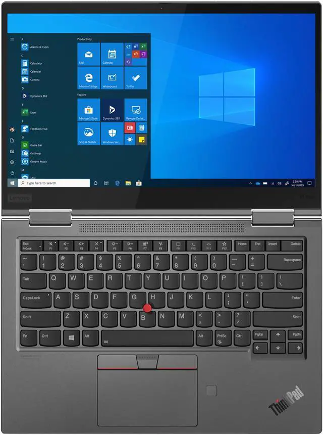 Alt view image 6 of 13 - Lenovo ThinkPad X1 Yoga Gen 5 Laptop, 14.0" FHD IPS Touch  500 nits, i7-10510U,   UHD Graphics, 16GB, 512GB SSD, Win 10 Pro