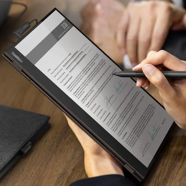 Alt view image 4 of 20 - Lenovo ThinkVision M14t 14" USB-C Mobile Monitor with Touch Screen
