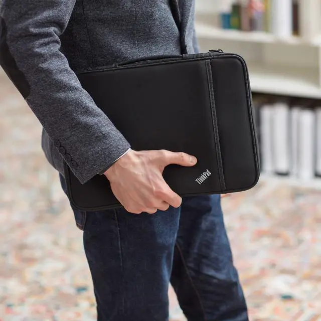 Alt view image 7 of 20 - Lenovo Carrying Case (Sleeve) for 14" Notebook - Black