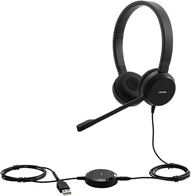 Alt view image 2 of 14 - Lenovo Pro Wired Stereo VOIP Headset