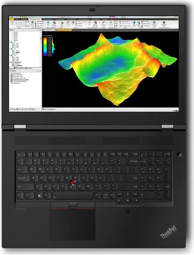 Alt view image 6 of 7 - Lenovo ThinkPad P17 Mobile Workstation Laptop, 17.3" UHD IPS 500 nits, i9-10885H, NVIDIA Quadro RTX 5000 with Max-Q 16GB, 128GB, 1TB SSD, Win 10 Pro