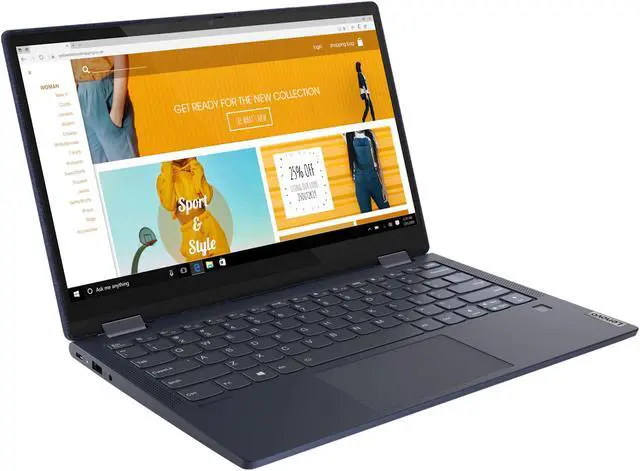 Alt view image 2 of 7 - Lenovo Yoga 6 13ARE05 82FN0001US AMD Ryzen 7 4000 Series 4700U (2.00 GHz) 8 GB Memory 512 GB PCIe SSD AMD Radeon Graphics 13.3" IPS Touchscreen Convertible 2-in-1 Laptop Windows 10 Home 64-bit