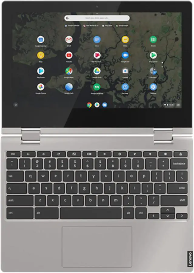 Alt view image 7 of 15 - Lenovo Chromebook C340, 11.6" HD, Intel® UHD Graphics 600, Intel® Celeron® N4000, 4GB LPDDR4 2400MHz (Soldered) RAM, 64GB eMMC, Chrome OS