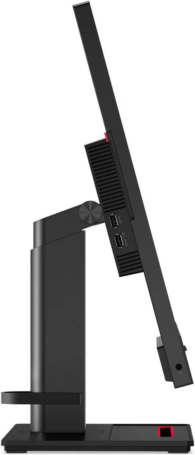 Alt view image 6 of 11 - Lenovo ThinkVision T27hv-20 27" 2560 x 1440 2K IPS HDMI DisplayPort USB-C Built-In Speakers/Mic Webcam Tilt Swivel Pivot Height Adjust VESA VoIP Monitor