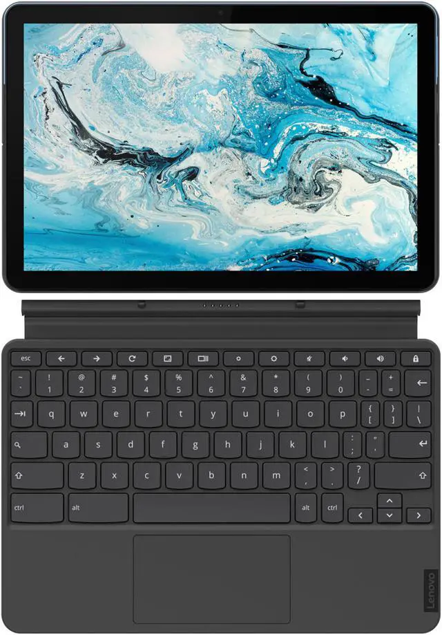 Alt view image 7 of 10 - Lenovo Chromebook Duet Laptop, 10.1" FHD IPS Touch  400 nits, MediaTek Helio P60T,  ARM Mali-G72 MP3 Graphics, 4GB, 128GB eMMC, Chrome Os