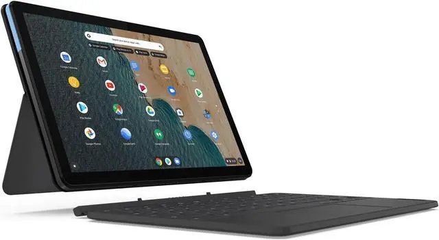 Alt view image 2 of 10 - Lenovo Chromebook Duet Laptop, 10.1" FHD IPS Touch  400 nits, MediaTek Helio P60T,  ARM Mali-G72 MP3 Graphics, 4GB, 128GB eMMC, Chrome Os