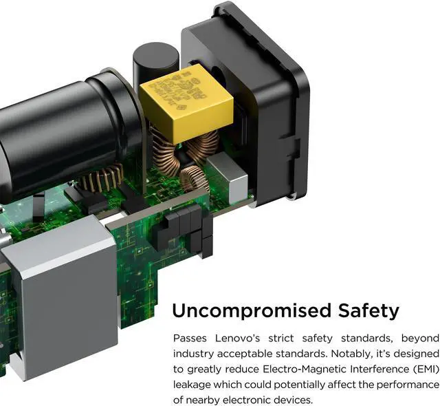Alt view image 5 of 20 - Lenovo 65W USB-C GaN Adapter