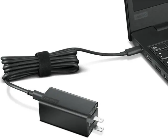 Alt view image 4 of 20 - Lenovo 65W USB-C GaN Adapter