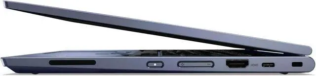 Alt view image 10 of 18 - Lenovo ThinkPad C13 Yoga Gen 1 20UX001PUS 13.3" Touchscreen 2 in 1 Chromebook - Full HD - 1920 x 1080 - AMD 3150C Dual-core (2 Core) 2.40 GHz - 4 GB RAM - 32 GB Flash Memory - Abyss Blue - Chrome