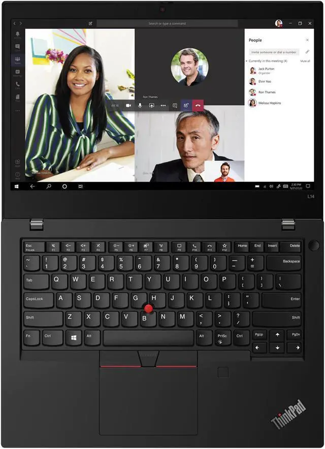 Alt view image 11 of 20 - Lenovo ThinkPad L14 Gen 2 Intel Laptop, 14.0" FHD IPS  250 nits, i7-1165G7,   UHD Graphics, 16GB, 512GB SSD, Win 10 Pro