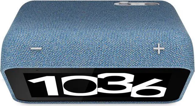 Alt view image 5 of 7 - Lenovo Smart Clock Gen 2, Blue, with Charging Station, 3.97" IPS Touch, 1GB, 8GB