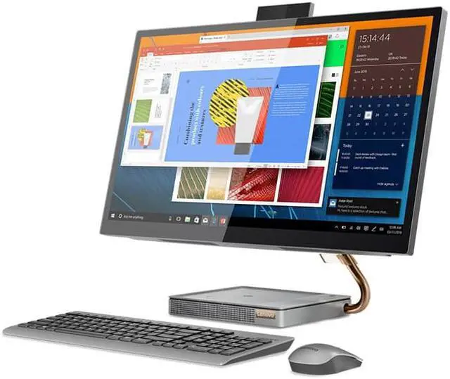 Alt view image 20 of 20 - Lenovo IdeaCentre 5 27" QHD Touchscreen All-in-One Computer Intel Core i7-10700T 16GB RAM 256GB SSD + 1TB HDD Mineral Gray