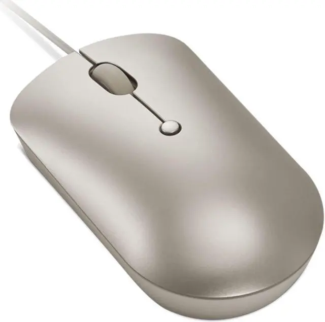 Alt view image 2 of 7 - Lenovo 540 USB-C Wired Compact Mouse (Sand)
