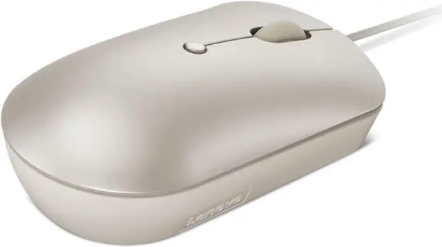 Alt view image 3 of 7 - Lenovo 540 USB-C Wired Compact Mouse (Sand)